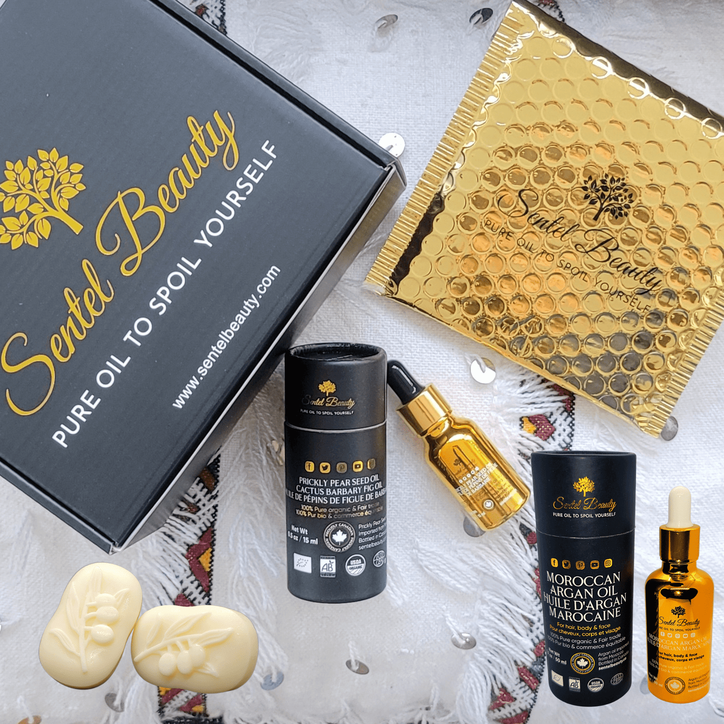 Goat milk soap bars with moroccan argan oil