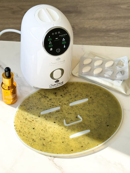 Facial Mask Maker Machine Smart Auto with Free Prickly pear oil and collagen pills - SENTEL BEAUTY
